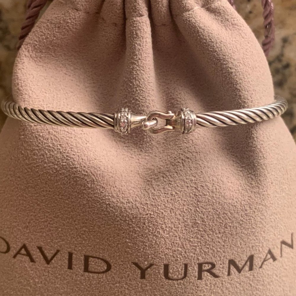 David Yurman Buckle Bracelet w/ Diamond & RECEIPT!